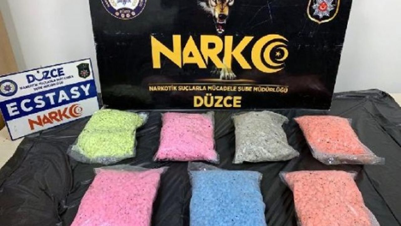 Düzce'de 34 bin uyuşturucu hap ele geçirildi