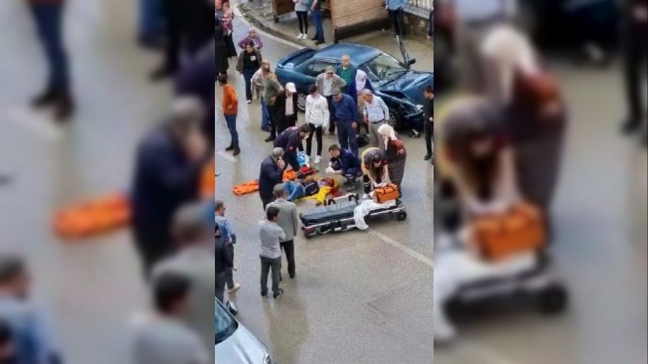 Otomobille çarpışan motosikletin sürücüsü ağır yaralandı