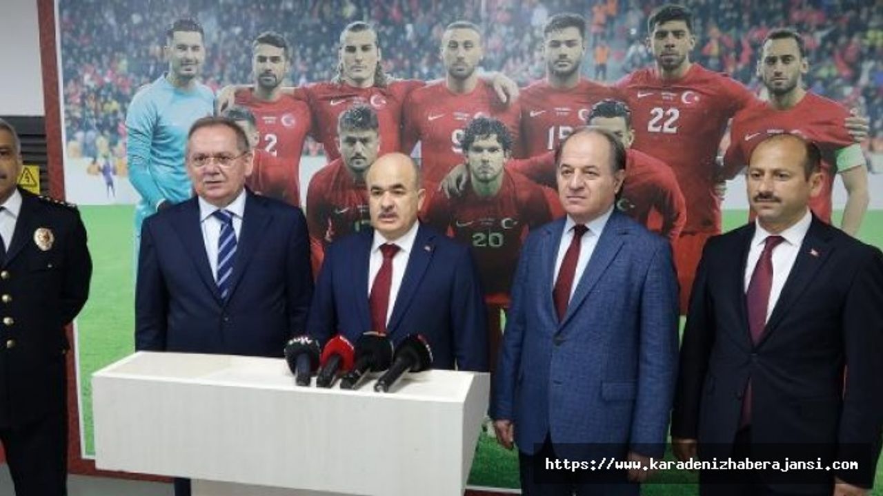 Samsun Valisi Dağlı, Türkiye-Galler maçı öncesi incelemelerde bulundu