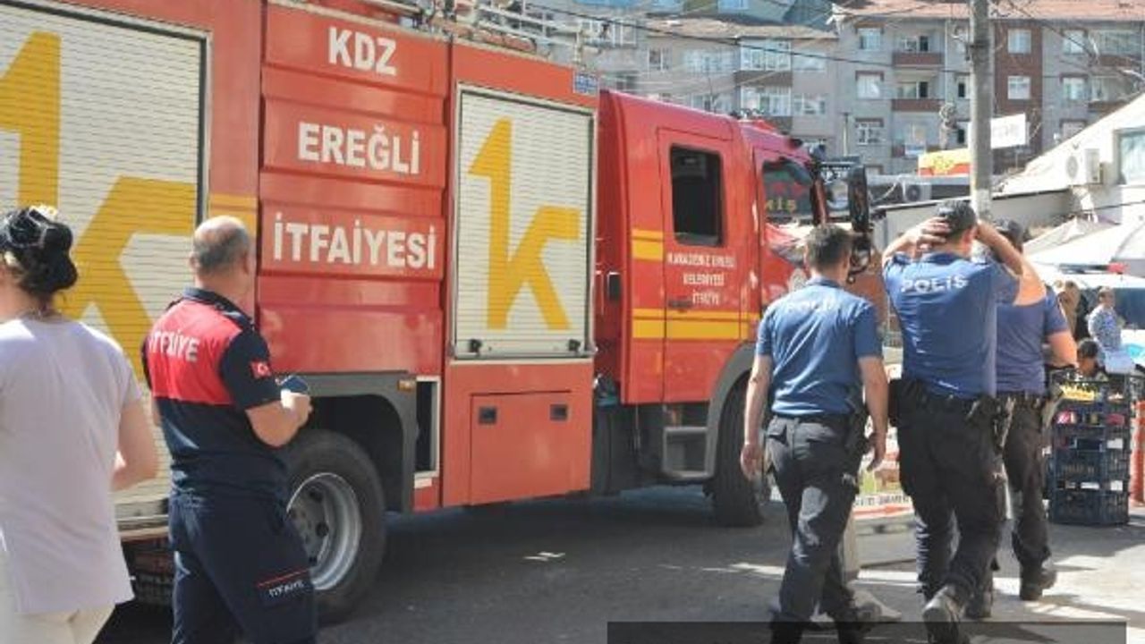 Sıcaktan sarkan elektrik kabloları birbiriyle temas edince patlama yaşandı