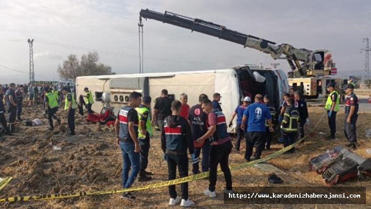 Amasya'da yolcu otobüsü devrildi: 6 ölü, 35 yaralı