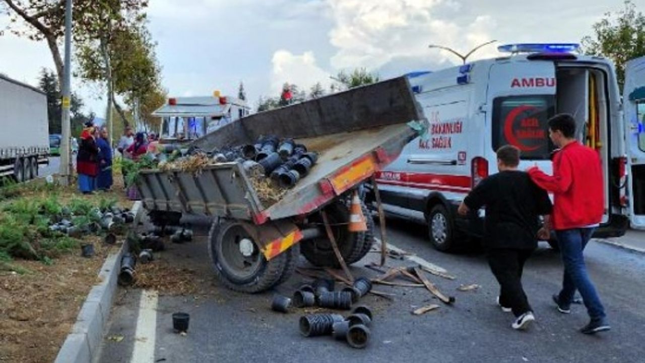 Cip, traktöre çarptı: 1'i ağır, 6 yaralı
