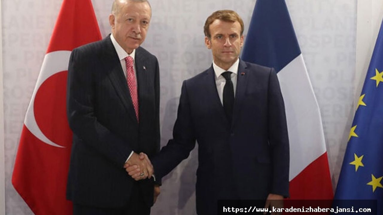 Cumhurbaşkanı Erdoğan, Macron ile görüştü