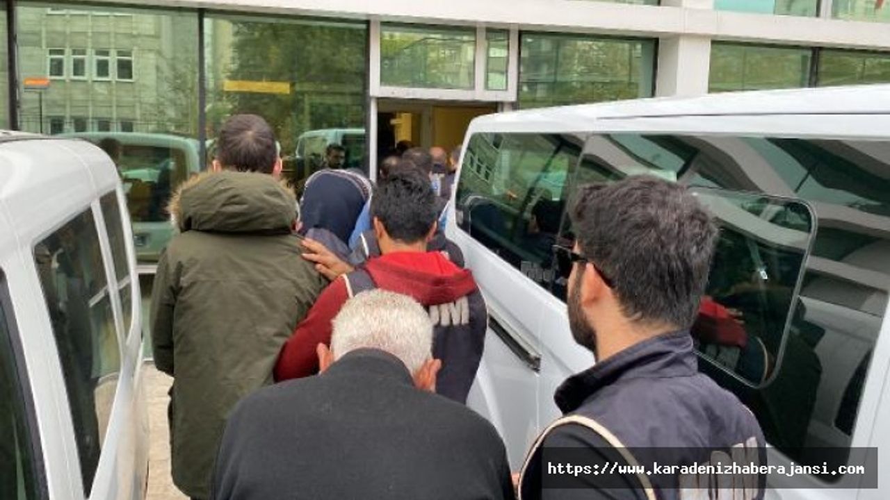 Samsun'da belediyeye ait 25 ton malzeme çalan 9 kişiye gözaltı