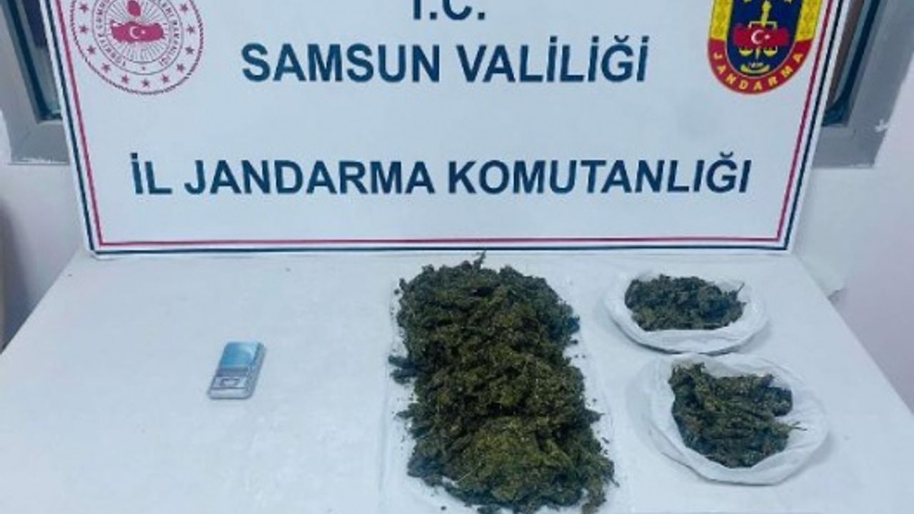 Samsun’da 1 kilo 230 gram kubar esrar ele geçirildi; 1 gözaltı