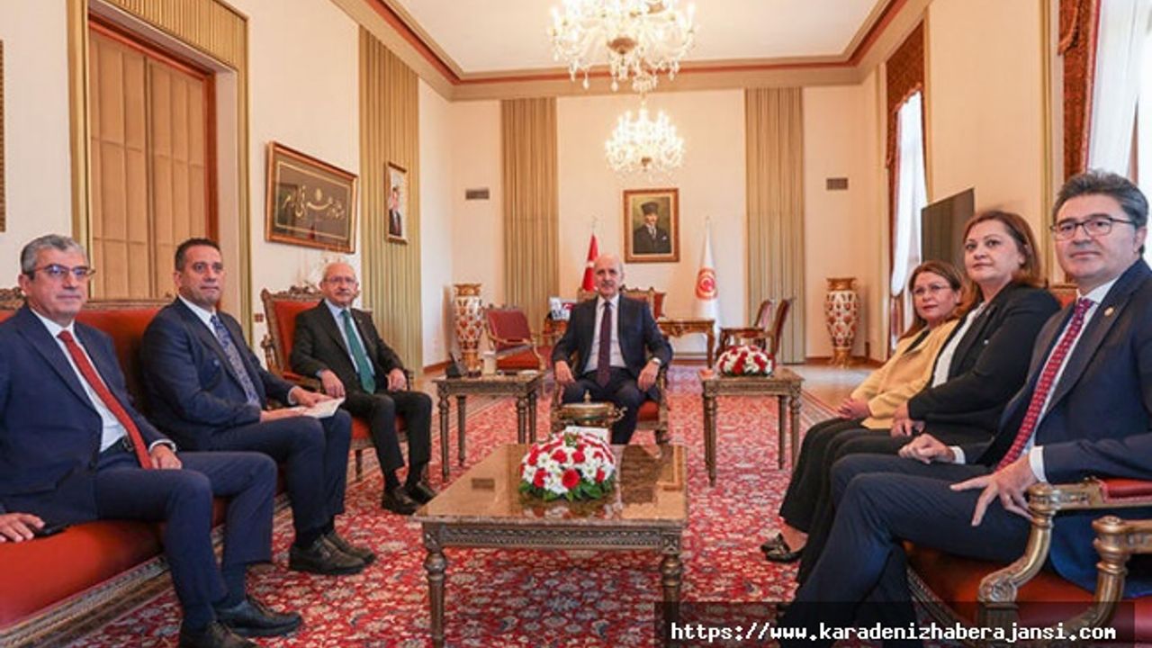TBMM Başkanı Kurtulmuş, Kılıçdaroğlu'nu kabul etti
