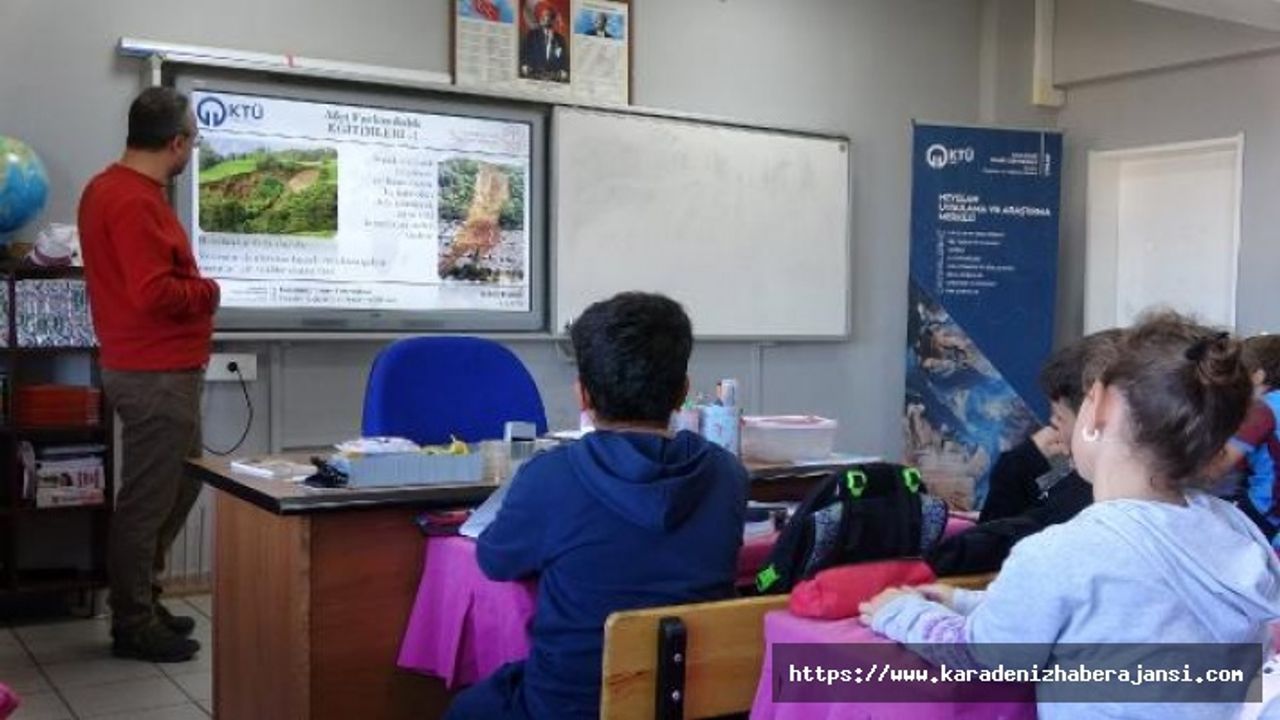 Bilim insanlarından ilkokul öğrencilerine 'afet' eğitimi