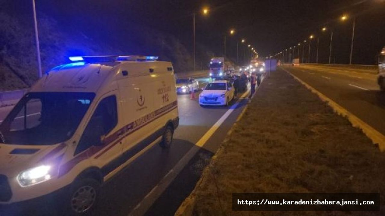Düzce'de Anadolu Otoyolunda zincirleme kaza: 6 yaralı
