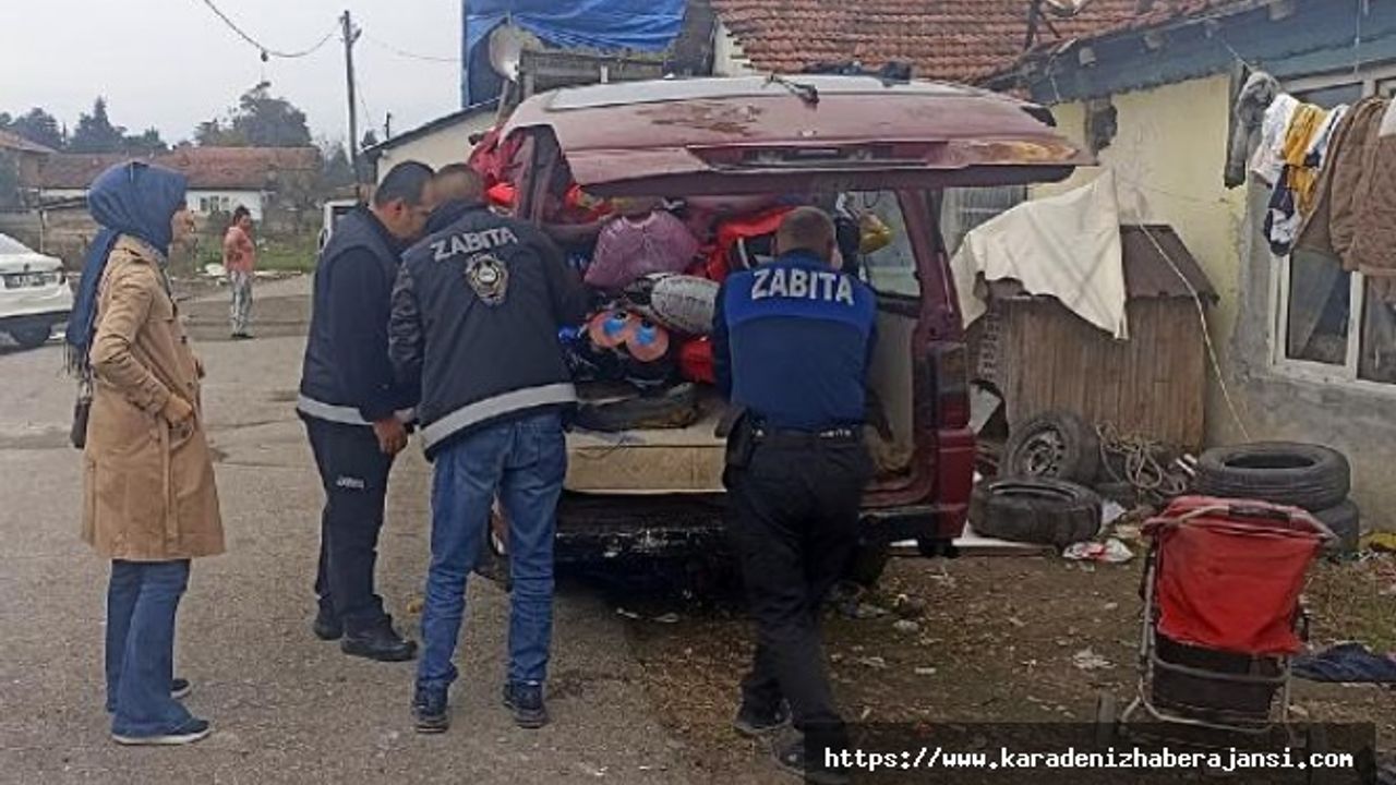 Düzce'de uçan balon dolum deposunda denetim; 'asetilen' gazına rastlandı