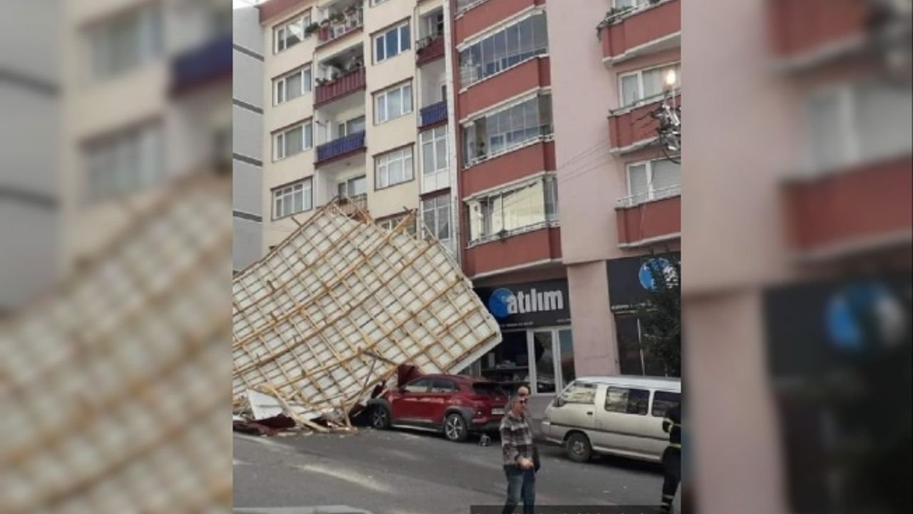 Ordu'da fırtına; ağaçlar devrildi, çatılar uçtu