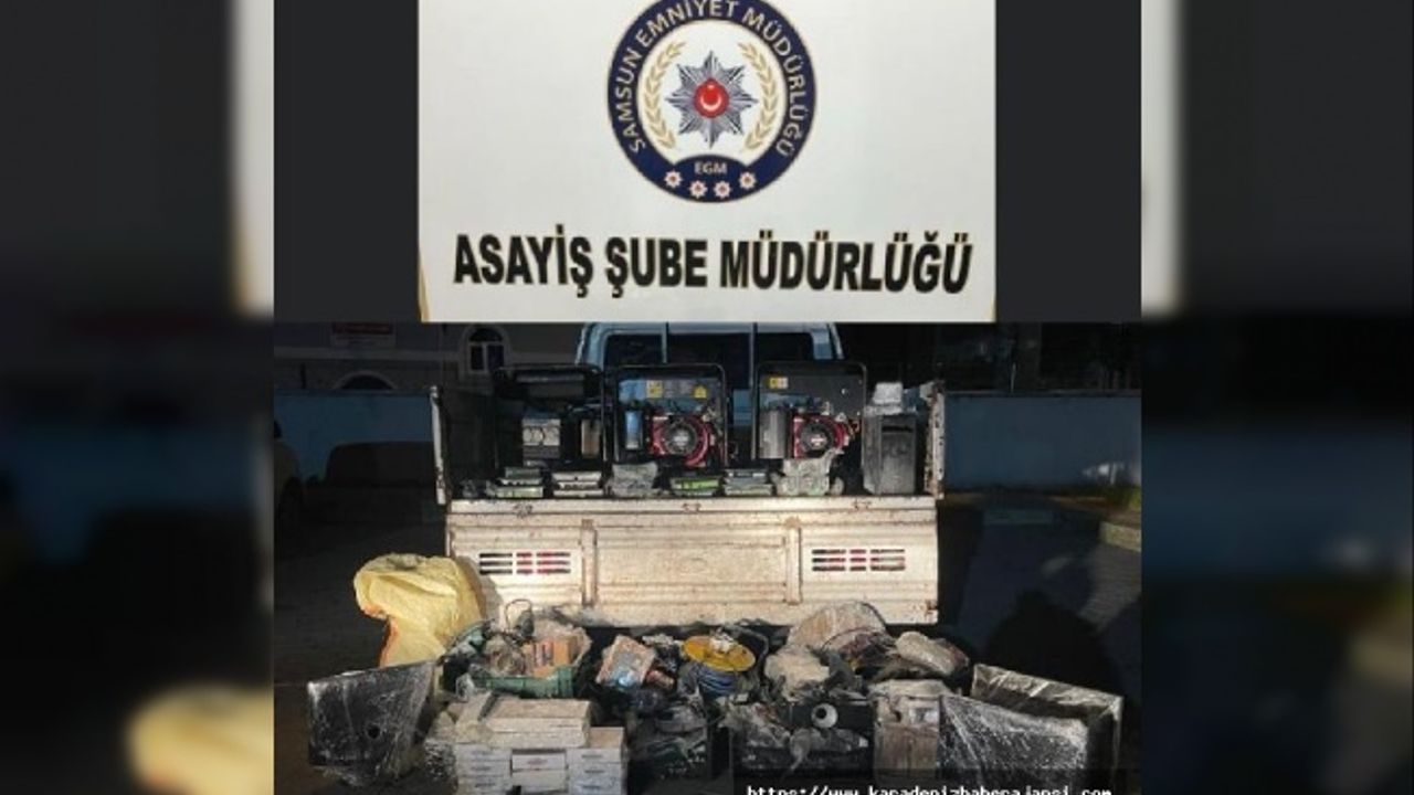 Samsun'da 1 milyon 100 bin lira değerindeki hırsızlığa 5 gözaltı