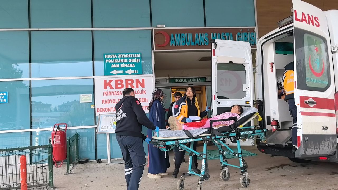 250 kiloluk demir kapının üzerine devrildiği Asmin ağır yaralandı