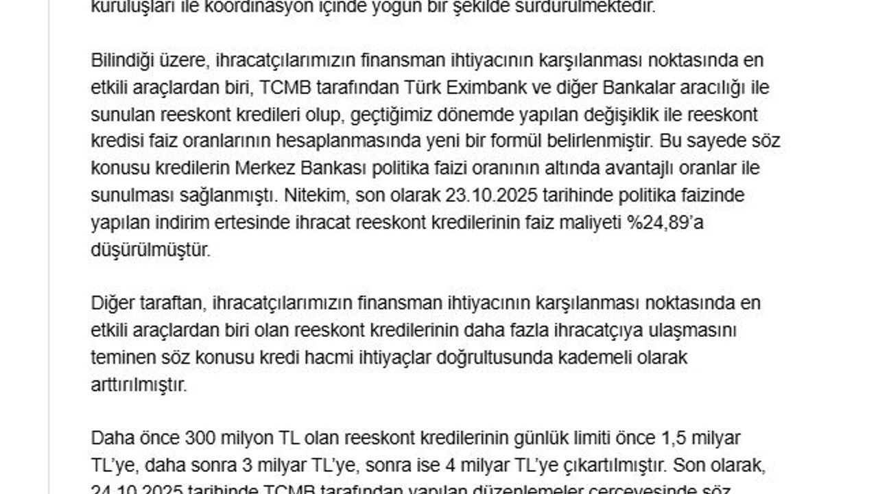 Bakan Bolat: İhracatçılarımızın gelişimini desteklemeye devam edeceğiz