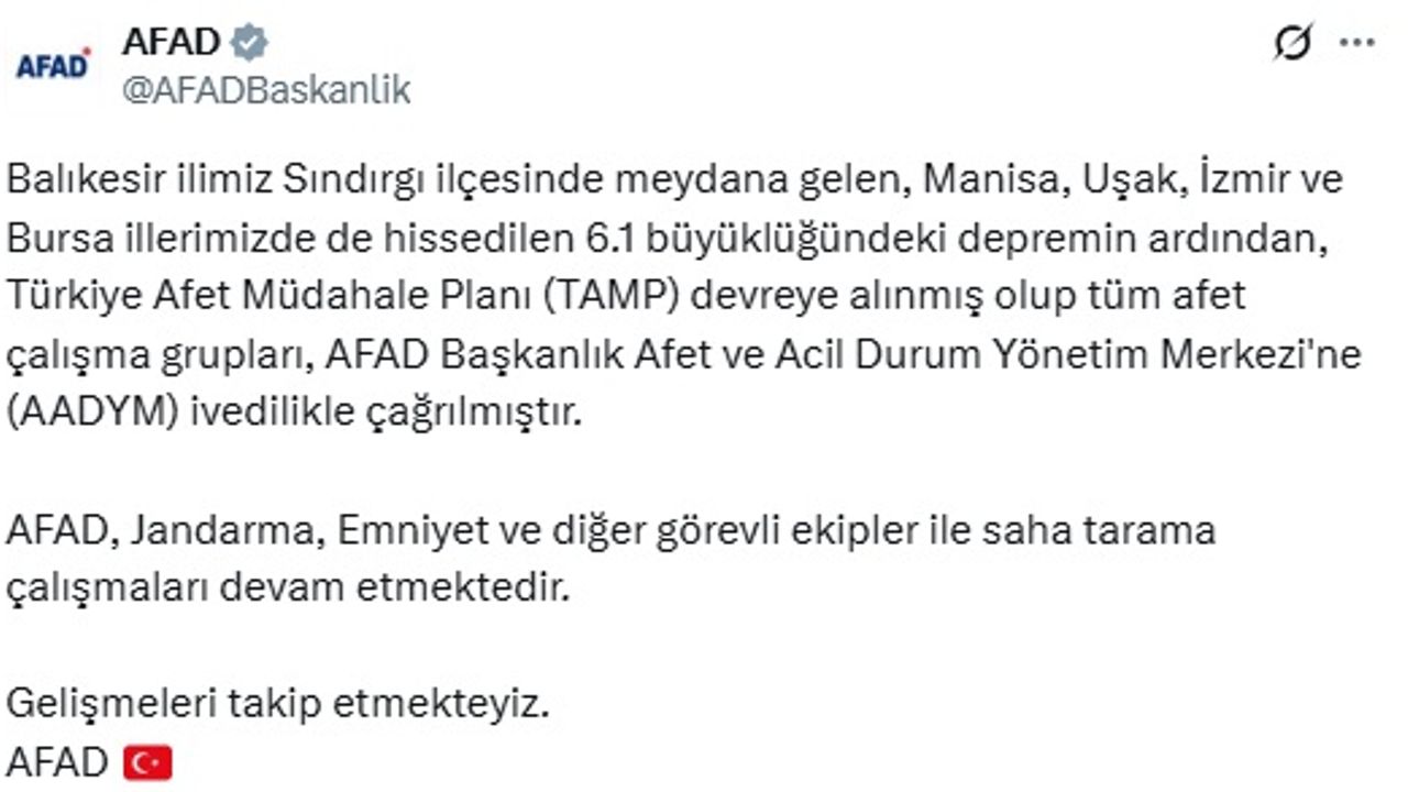 Balıkesir Sındırgı'da 6.1 büyüklüğünde deprem (4)