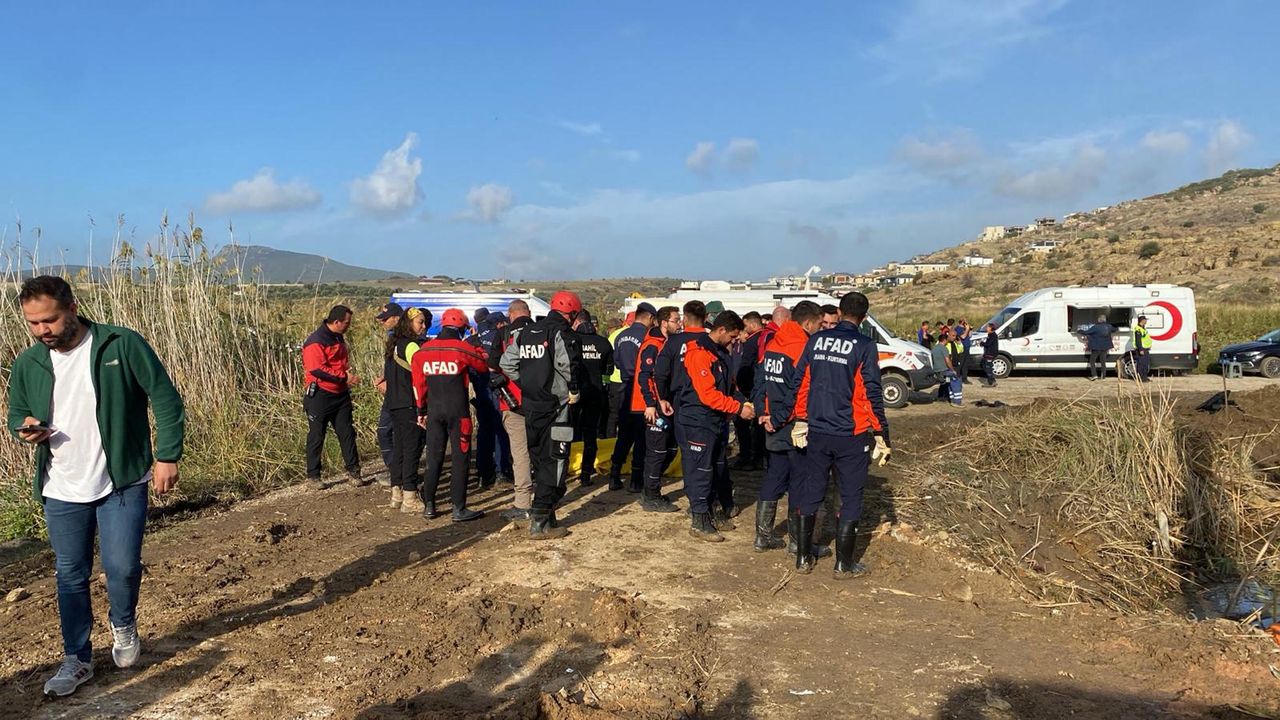 Foça'da selde kaybolan kişinin cesedi bulundu