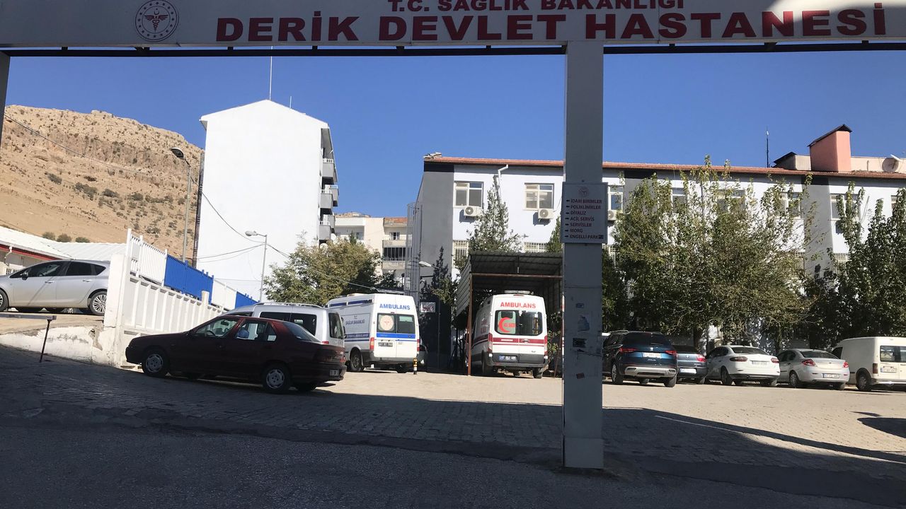 Mardin'de çarpışan otomobillerden biri durağa daldı: 4 yaralı /Video eklendi