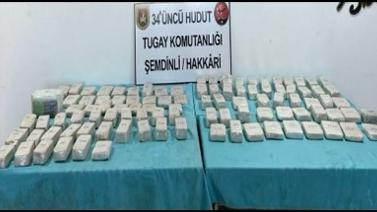 MSB: Van ve Hakkari'de 102 kilo uyuşturucu ele geçirildi