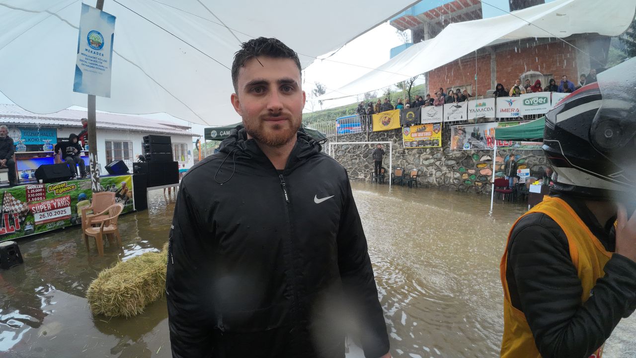 Rize'de sağanak altında 'Laz Ralli' heyecanı