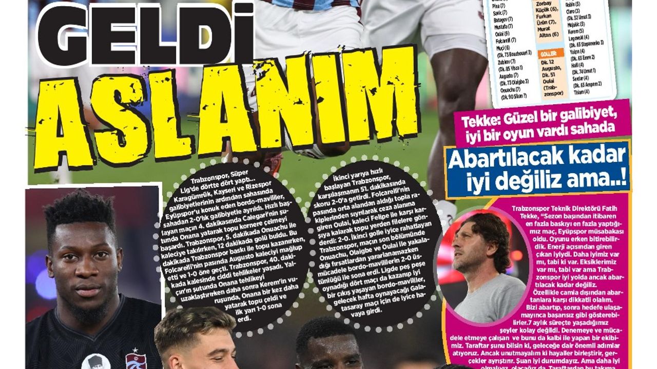 Trabzonspor'un gözü zirvede; 4x4'lük fırtına