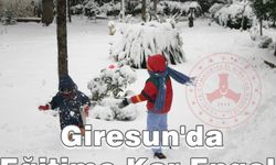 Giresun'un bazı ilçelerinde eğitime kar engeli