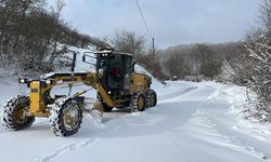 Amasya’da 85 köy yolu, kardan kapalı