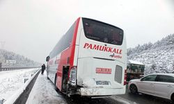 Anadolu Otoyolu'nda 3 ayrı kaza; 1 yaralı, 6 araç hasar gördü