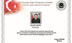 Şehit uzman çavuşun cenazesi memleketi Düzce'de