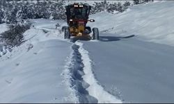 Amasya’da 47 köy yolu, kardan kapalı