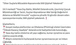 39 ilde siber suç operasyonları: 568 gözaltı