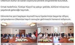 Bakan Ersoy, Cumhurbaşkanlığı Kültür ve Sanat Politikaları Kurulu üyeleriyle bir araya geldi