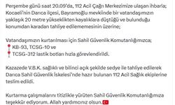 Bakan Yerlikaya, kayalıklardan düşen kişinin kurtarılma görüntülerini paylaştı