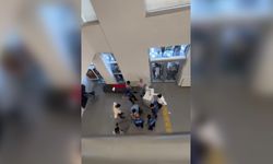 Bankada şube müdürüne bıçak çeken şüpheli suçüstü yakalandı