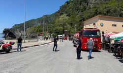 Bartın'da bungalov tesiste çıkan yangın, söndürüldü
