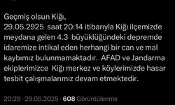 Bingöl'de 4.3 büyüklüğünde deprem