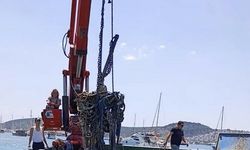 Bodrum'da deniz dibinden 130 ton katı atık çıktı