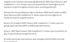 DMM: Ekrem İmamoğlu'nun X hesabına yargı kararıyla erişim engeli getirildi