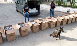 Dronla tespit edilen araçtan 38 bin 464 adet sentetik ecza hap çıktı