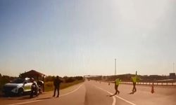 Dur' ihtarında bulunan polise çarpıp kaçtıktan sonra kaza yaptı; saklandığı menfezde yakalandı (2)