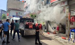 Edirne’de bebek kıyafetleri satan iş yerinde çıkan yangın söndürüldü