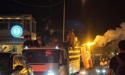 Hatay'da Galatasaraylı taraftarlar şampiyonluğu coşkuyla kutladı