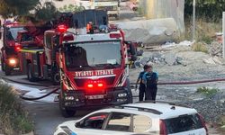İstanbul - Avcılar'da üniversite inşaatında depodaki malzemeler yandı