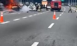 İstanbul - Kuzey Marmara Otoyolu'nda zincirleme kazaya karışan araçlarda yangın; son anda kurtuldular: 3 yaralı - 3 / Ek görüntülerle geniş haber