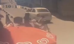 İstanbul - Silivri'de motorsiklet ile skuterin çarpıştığı kaza güvenlik kamerasında
