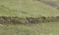 Kars'ta kuvvetli rüzgar çatıları uçurdu; o anlar kamerada