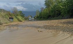 Kastamonu-Tosya yolu sel nedeniyle trafiğe kapandı