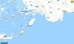 Muğla açıklarında 6 büyüklüğünde deprem