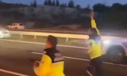 Otoyol'da jandarmanın 'dur' ihtarına uymayan sürücü tutuklandı; o anlar kamerada