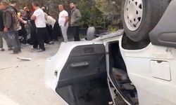 Sakarya'da otomobil ters döndü; 1 yaralı