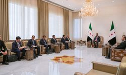 Suriye Cumhurbaşkanı Şara, Şam'da Azerbaycanlı üst düzey heyeti kabul etti