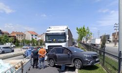 TIR'ın çarptığı cipin sürücüsü yaralandı